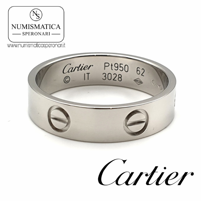 Anello Cartier Love Platino